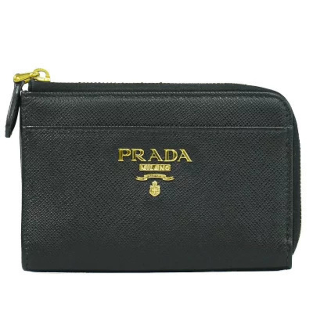 Prada Arque Vitello Daino Leather Hobo Shoulder Bag Black